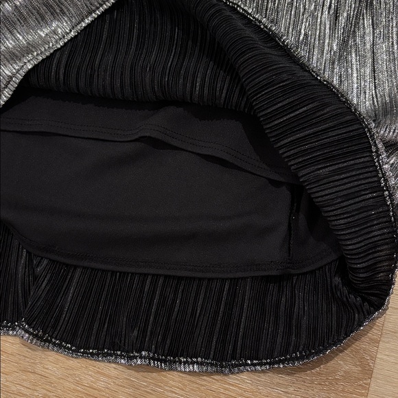 Show Me Your MuMu Jasmine Dress in Pleated Silver Small NWT NEW Club Party Mini - Picture 7 of 9